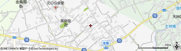 埼玉県日高市女影89周辺の地図