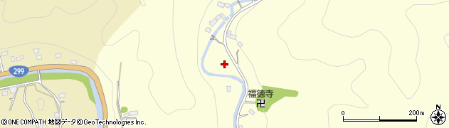 埼玉県飯能市虎秀周辺の地図