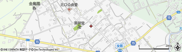 埼玉県日高市女影118周辺の地図