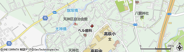 日高高萩郵便局周辺の地図