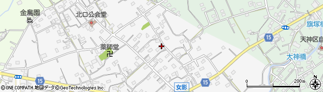埼玉県日高市女影86周辺の地図