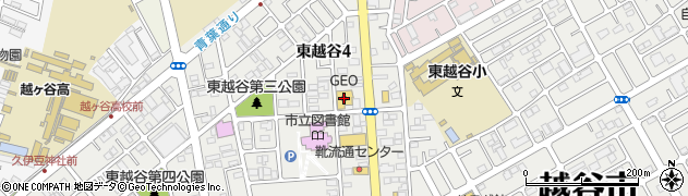 ゲオ　東越谷店周辺の地図