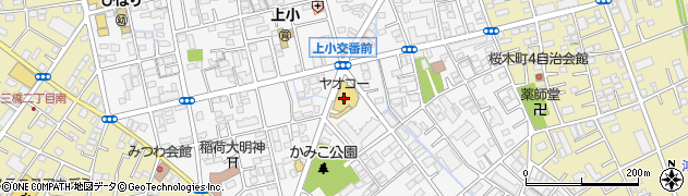 武蔵野銀行ヤオコー上小町店 ＡＴＭ周辺の地図