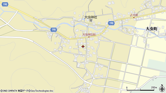 〒915-0885 福井県越前市大虫町の地図