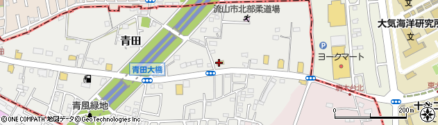 セブンイレブン流山青田店周辺の地図