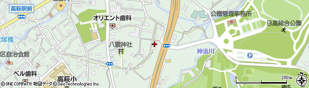 埼玉県日高市高萩1048周辺の地図
