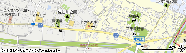 埼玉県さいたま市西区水判土505周辺の地図
