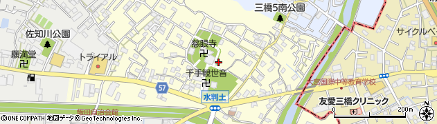 埼玉県さいたま市西区水判土周辺の地図