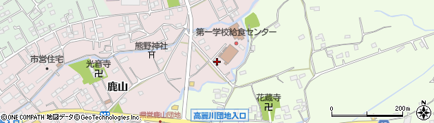 埼玉県日高市鹿山28周辺の地図