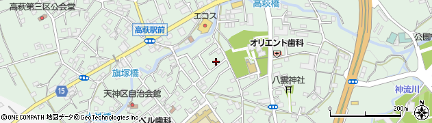 埼玉県日高市高萩2709周辺の地図