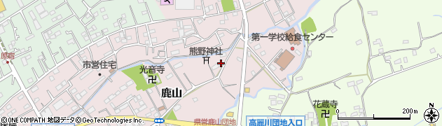 埼玉県日高市鹿山6周辺の地図