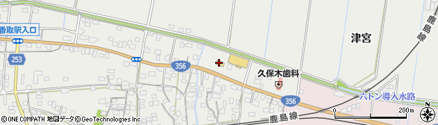 セブンイレブン香取津宮店周辺の地図
