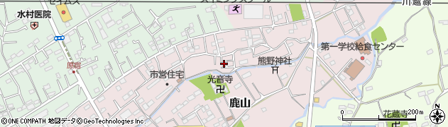 埼玉県日高市鹿山447周辺の地図