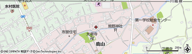 埼玉県日高市鹿山444周辺の地図