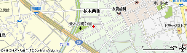 埼玉県川越市並木西町周辺の地図