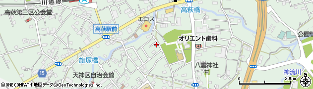 埼玉県日高市高萩2707周辺の地図