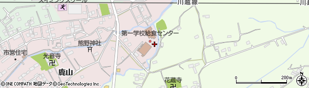 埼玉県日高市鹿山21周辺の地図