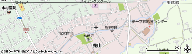埼玉県日高市鹿山445周辺の地図