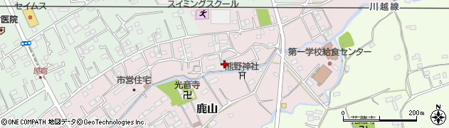 埼玉県日高市鹿山460周辺の地図