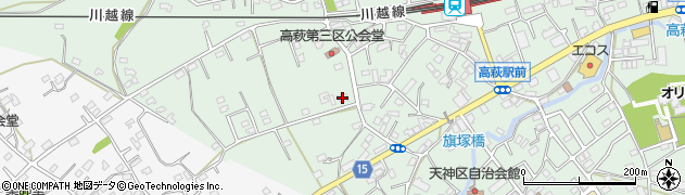 埼玉県日高市高萩505周辺の地図