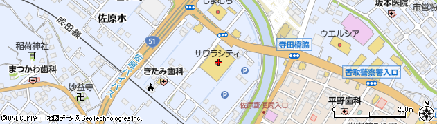 京葉銀行サワラシティ ＡＴＭ周辺の地図