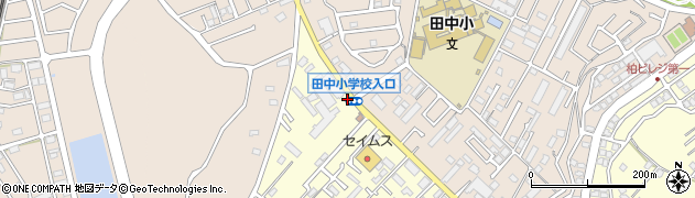 田中小入口周辺の地図