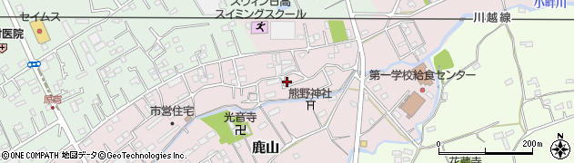 埼玉県日高市鹿山457周辺の地図