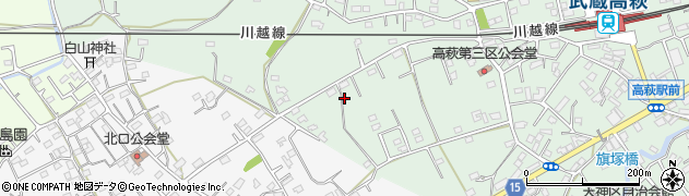 埼玉県日高市高萩481周辺の地図