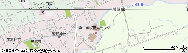 埼玉県日高市鹿山19周辺の地図