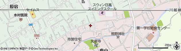 埼玉県日高市鹿山436周辺の地図