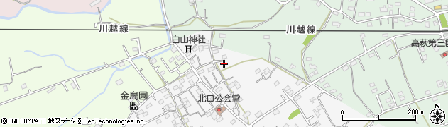 埼玉県日高市女影1863周辺の地図