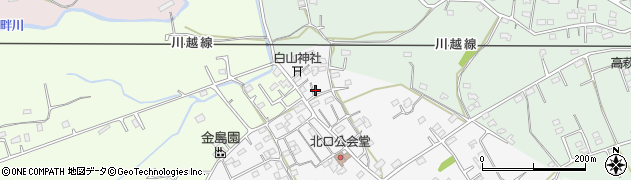 埼玉県日高市女影1883周辺の地図