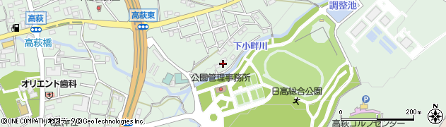 埼玉県日高市高萩1581周辺の地図