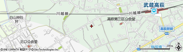 埼玉県日高市高萩474周辺の地図