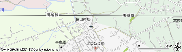 埼玉県日高市女影1885周辺の地図