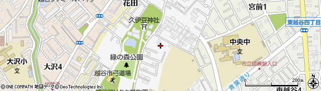 埼玉県越谷市越ヶ谷周辺の地図