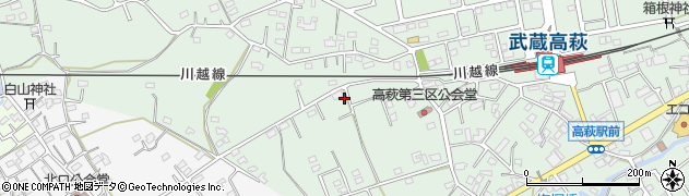埼玉県日高市高萩470周辺の地図
