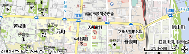 武生天王郵便局 ＡＴＭ周辺の地図