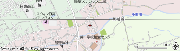 埼玉県日高市鹿山581周辺の地図