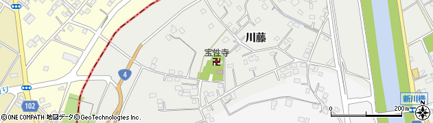 宝性寺周辺の地図