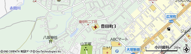 コメリハード＆グリーン豊田店周辺の地図
