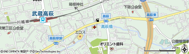 埼玉県日高市高萩1142周辺の地図