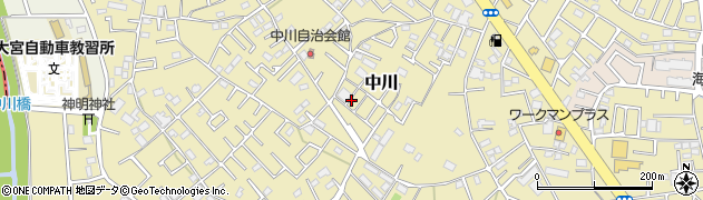 埼玉県さいたま市見沼区中川周辺の地図