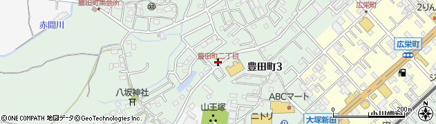 豊田町二丁目周辺の地図