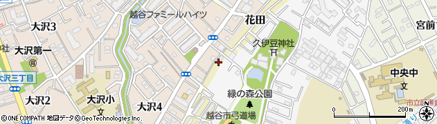 埼玉県越谷市花田715周辺の地図
