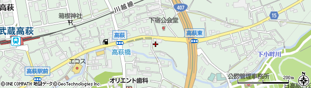 埼玉県日高市高萩1552周辺の地図