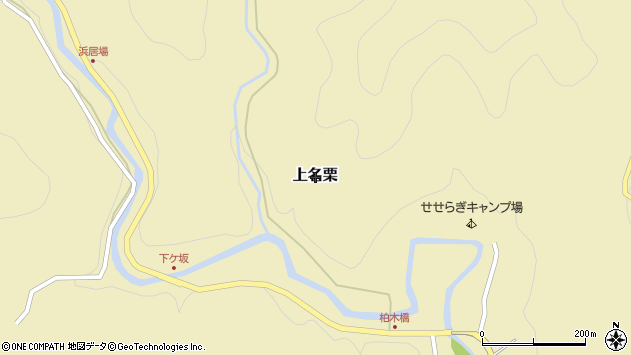 〒357-0111 埼玉県飯能市上名栗の地図