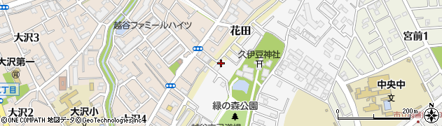 埼玉県越谷市花田717周辺の地図