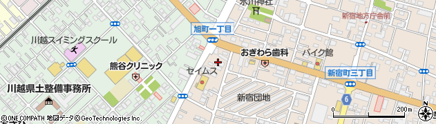 青梅信用金庫川越支店周辺の地図