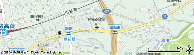 埼玉県日高市高萩1554周辺の地図